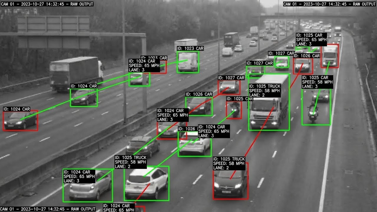 Vehicle Traffic Monitoring System Using Python Opencv Deep Learning