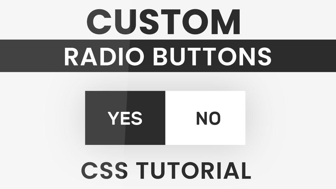 Animated Custom Radio Button CSS | Styling Radio Buttons With CSS |CSS ...