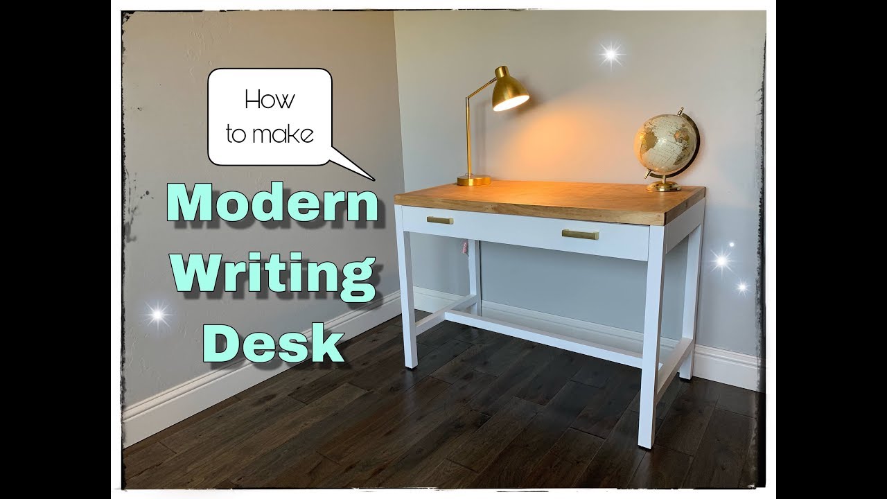 Diy Modern Writing Desk Youtube