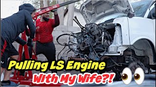 PULLING LS ENGINE 6.0 out of 2007 Chevy Express