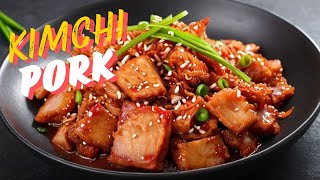 SIMPLE and TASTY Kimchi fried Pork (Dwaeji-kimchi duruchigi)