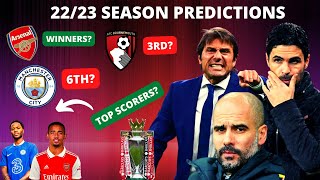 Crazy Predictions for the 2022/2023 Premier League Season | League Table And Individual Awards