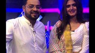 Hira Mani with Amir Liaqat at Jeeway Pakistan Show #pakistanicelebrities