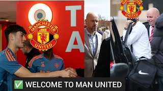 ✅ARRIVED! Welcome to Manchester United, Manchester United confirms the signing as he ARRIVES,Ten Hag