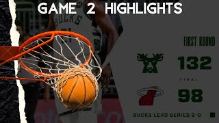 Milwaukee Bucks vs Miami Heat : Game 2 Highlights | NBA Playoffs 2021