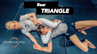 How to do Rear Triangle Choke/ #bjj #chokehold #submission