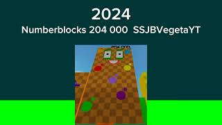 Numberblocks 204 000 SSJBVegetaYT 2024 Roblox