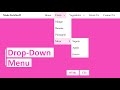 Dropdown menu using html & css