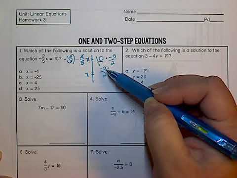 Unit 4 Linear Equations Quiz 1 Answer Key - Tessshebaylo