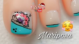 Decoracion De Unas Mariposa Diseno De Unas Con Mariposa