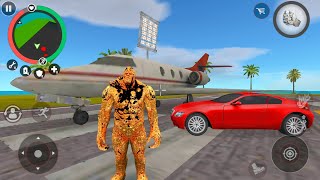 Stone Giant Superhero Escaping From Police Car Army Tank Private Airplane Flying - Android Gameplay.