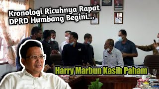 Rapat APBD Ricuh, Wajah Ketua DPRD Humbahas Sumut Disiram Air, Begini Tanggapan Harry Marbun