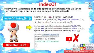 Clase String y sus Operaciones en JAVA - TEORIA PARTE 3/6 IITA