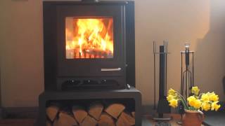 Woodwarm Firegem woodburner stove in Kernow Fires showroom