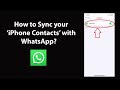 How to Sync your iPhone Contacts with WhatsApp?