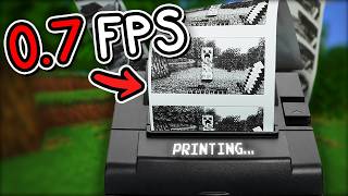 I actually beat Minecraft on a receipt printer