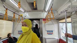 【走行音】KRL Commuter Line seri JR南武線205系205-88Fナハ4モハ205-235 高音95Km/h. Jatinegara-Kranji station.