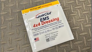 QUIKCLOT 4 X 4 Emergency Dressing W/ Hemostatic Agent