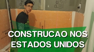 Um dia de trabalho na construção aqui nos Estados Unidos