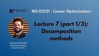 MS-E2121 - Linear Optimization - Lecture 7.1