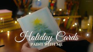 Create BEAUTIFUL Watercolor Christmas Cards With Me