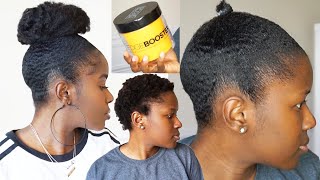 The Best Gel Ever! Testing Out Style Factor Edge Booster Gel On Super Short 4C Natural Hair!|Mona B.