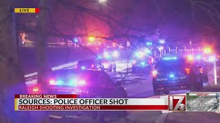 Investigation underway after Raleigh officer is shot