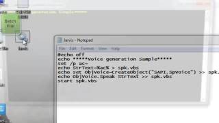 Talking Application Using Batch and VBScript
