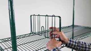 How to Install a Divider on Metro Super Erecta Shelving