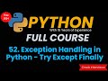 Exception Handling in Python | Python Exception Handling