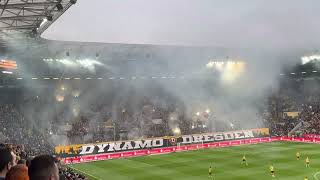 Dynamo vs Schalke 01.04.22 Pyro