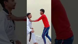 Self Defence Girl दुश्मन दोनों हाथ से गर्दन का कॉलर पकड़ ले Technique Training