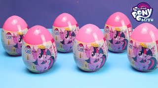 My little pony 小馬寶莉奇趣蛋拆拆樂，得到了好多可愛的玩具