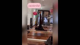 Bodytonic Pilates, Seattle.  Jackknife on the reformer