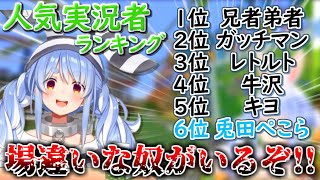 エゴサで誰もが知る超人気実況者に名を連ねていることを知った兎田ぺこら【ホロライブ 切り抜き 兎田ぺこら】