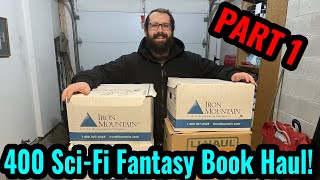 400 BOOKS!! Massive Fantasy and Sci fi Book Haul Part 1
