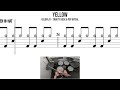 Yellow – Coldplay – Trinity Rock & Pop Initial | Drum Playthrough 🥁
