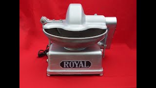 27/04/21 飯塚工業 ローヤル ROYAL 卓上型業務用フードカッター 中古美品動作確認済み