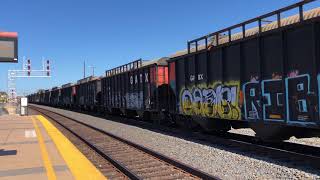 UP “Coke Train” departs Santa Clara ft. BNSF ES44C4 #7949 and a friendly crew