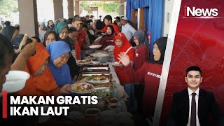 Ratusan Warga Antusias Menyantap Makanan Gratis di Cilacap - iNews Siang 12/01