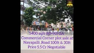 GA Commercial plot sale at Nayapalli