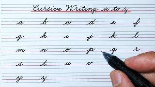 Cursive writing a to z | Cursive writing abcd | English small letters | Cursive handwriting abcd