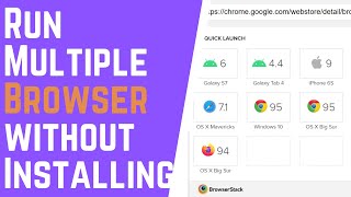 How to Run Multiple Browser without installing | Browserstack