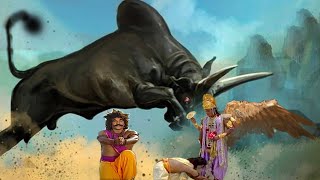 Lord Vishnu saved life of devotee from furious bull | Tamil om namah Shivay @tamilseries971