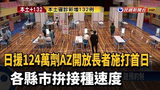 日援AZ開放長者施打首日 各地拚接種速度－民視新聞