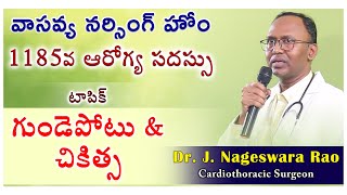 గుండెపోటు నివారణకి ఆరోగ్యకరమైన జీవనశైలి ముఖ్యం...Dr J Nageswara Rao, Cardiothoracic Surgeon.