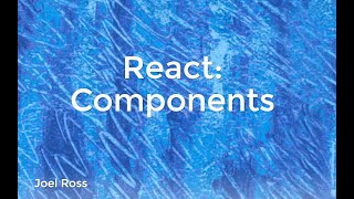INFO 340 - React: Components