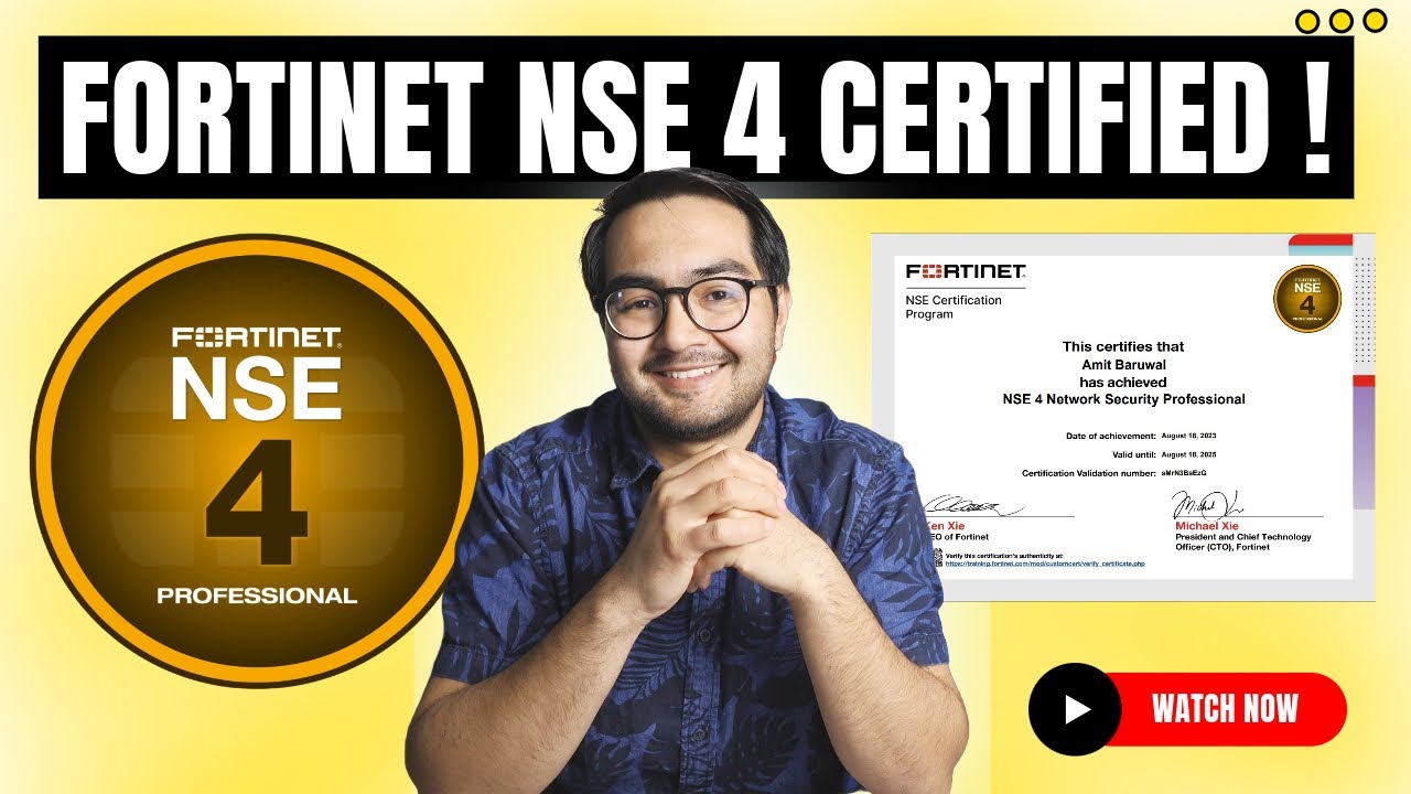 How I Passed Fortinet NSE 4 Professional Certification Exam ? - YouTube