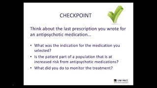 Management of Psychosis in Primary Care Settings: Medical Management of Psychosis | 25 February 2021