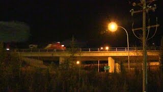 CN Train Spotting HD: CN 2228 \u0026 8868 Leads CN Q199 West At Hinton AB 13/15 11/12/16